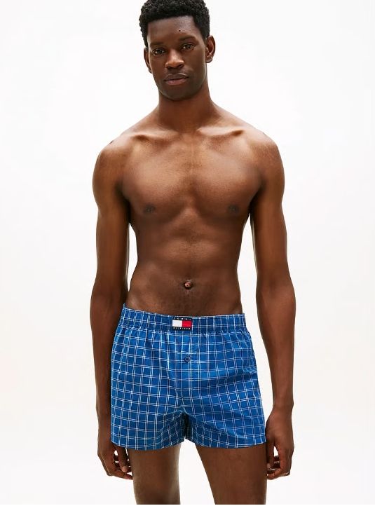 Tommy Hilfiger - 3-Pack Geweven Boxershorts Katoen - Blauw/Rood