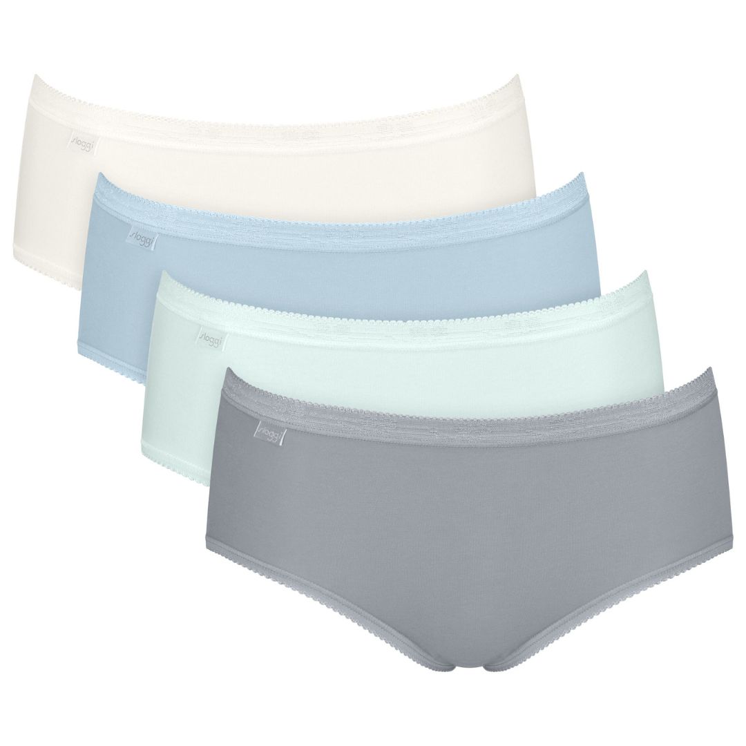 Sloggi - Basic Midi 4-pack - Blauw