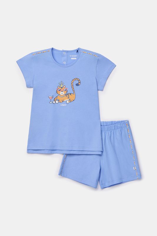 Woody - Meisjes Pyjama - Blauw