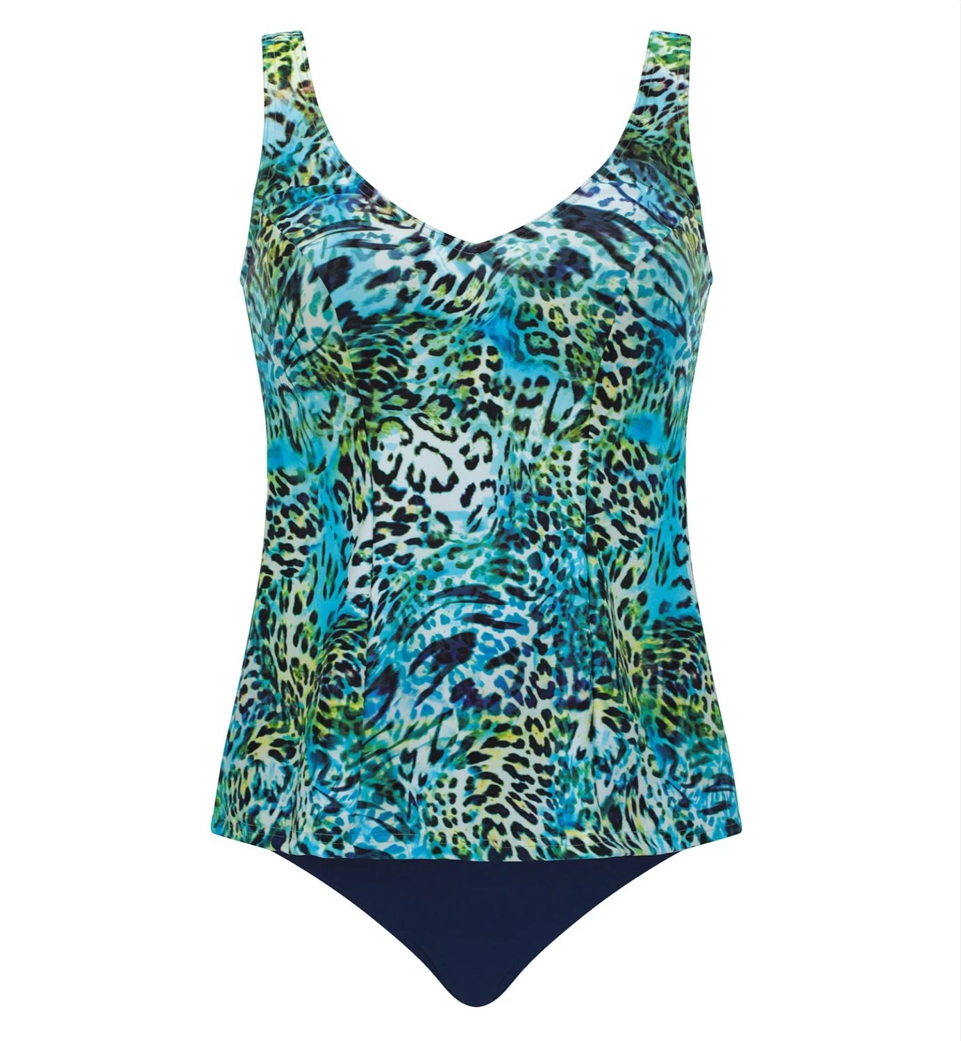 Sunmarin - Tankini - Turquoise Animal Print