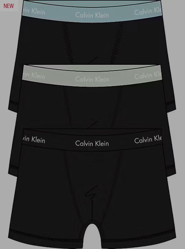 Calvin Klein - 3-Pack Cotton Stretch Boxershorts - Zwart/plume/misty