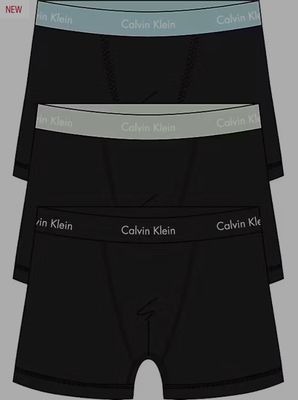 Calvin Klein - 3-Pack Cotton Stretch Boxershorts - Zwart/plume/misty