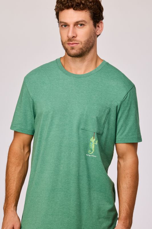 Woody - Jongens/Heren Pyjama - Groene pyjama van soepel katoen