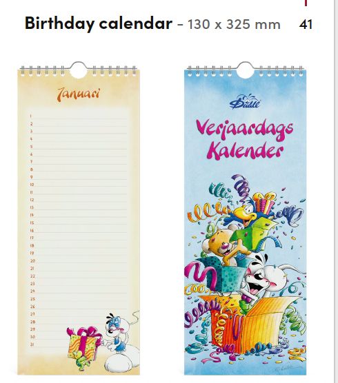 Diddl - Birthday Calendar *** PRE-ORDER *** (Release 08/2026)