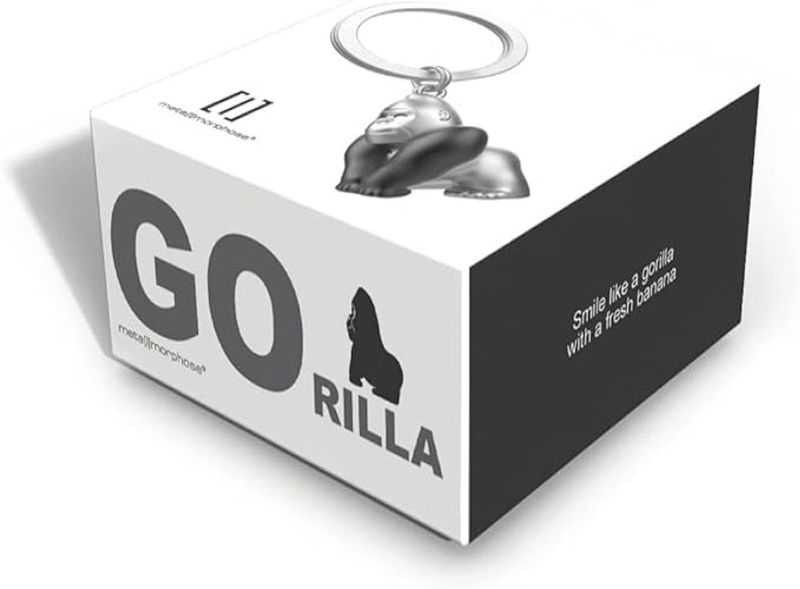 Metalmorphose  - Sleutelhanger - Gorilla Metaal 3D