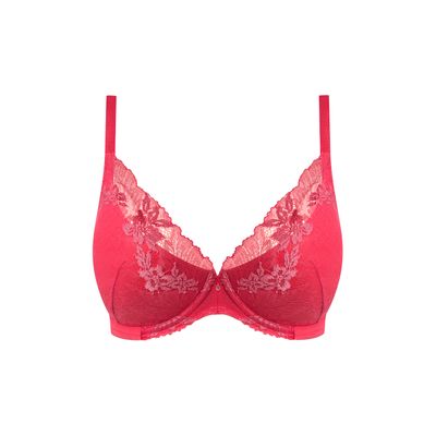 Wacoal - Plunge Push-Up BH Most Divine – Geranium – Kant &amp; Microvezel – Verleidelijke Pasvorm