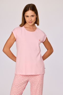 Woody - Dames Pyjama - Lichtroze