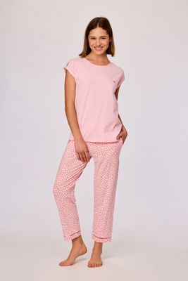 Woody - Dames Pyjama - Lichtroze