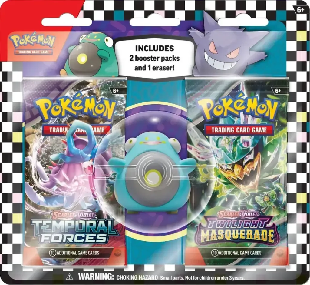 Pokemon TCG: 2024 Eraser Blister 2-pack (Assorted)