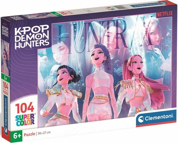 K-POP  Demon Hunters: Puzzel van 104 stukken + poster