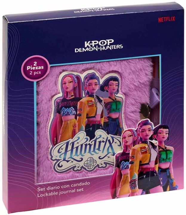 K-POP   Demon Hunters: Stationery set met geheim dagboek + magische 10-kleurenpen(Release 07/2026)