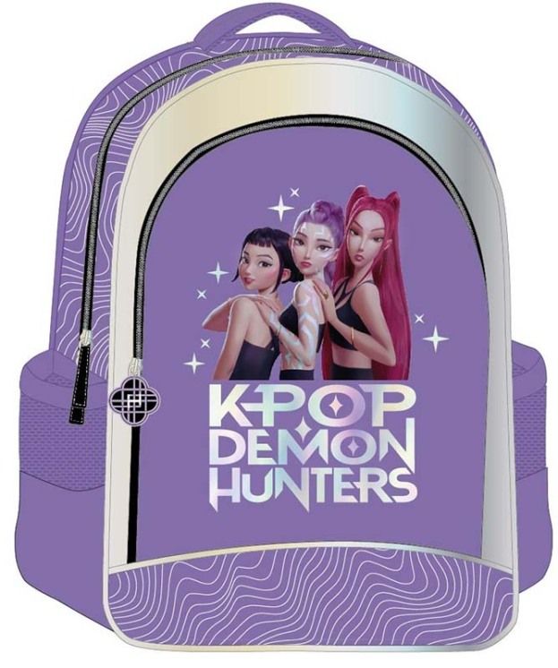 K-POP  Demon Hunters: Rugtas met 2 compartimenten - Paars, 41x31x15cm  (Release 08/2026)