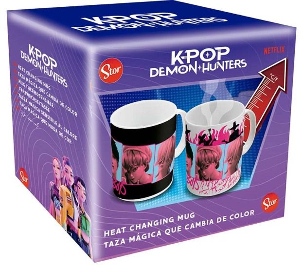 K-POP Demon Hunters: Keramische mok - Saja Boys, 325ml - Heat change (Giftbox)  (Release 05/2026)