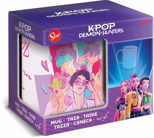 K-POP Demon Hunters: Keramische mok - Saja Boys, 325ml (Giftbox)  (Release 05/2026)