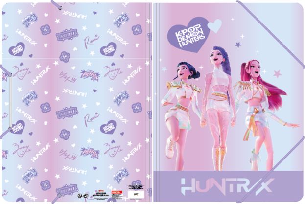 K-POP Demon Hunters: Elastomap A4 met 3 kleppen(Release 05/2026)