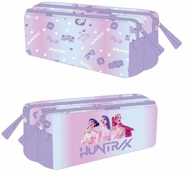 K-POP  Demon Hunters: Pennentas 2 compartimenten - Roze, 23x9x10cm  (Release 06/2026)