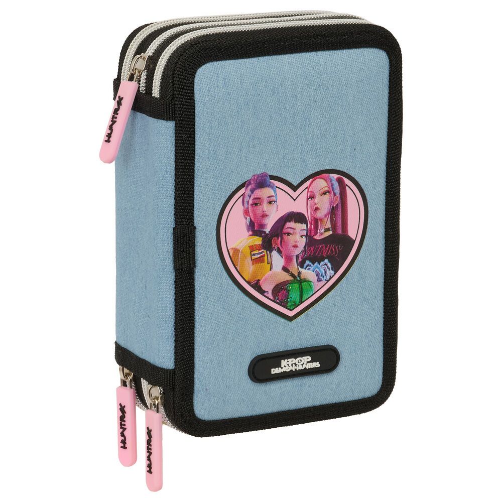 K-POP Demon Hunters Kpop Huntrix triple pencil case 37pcs