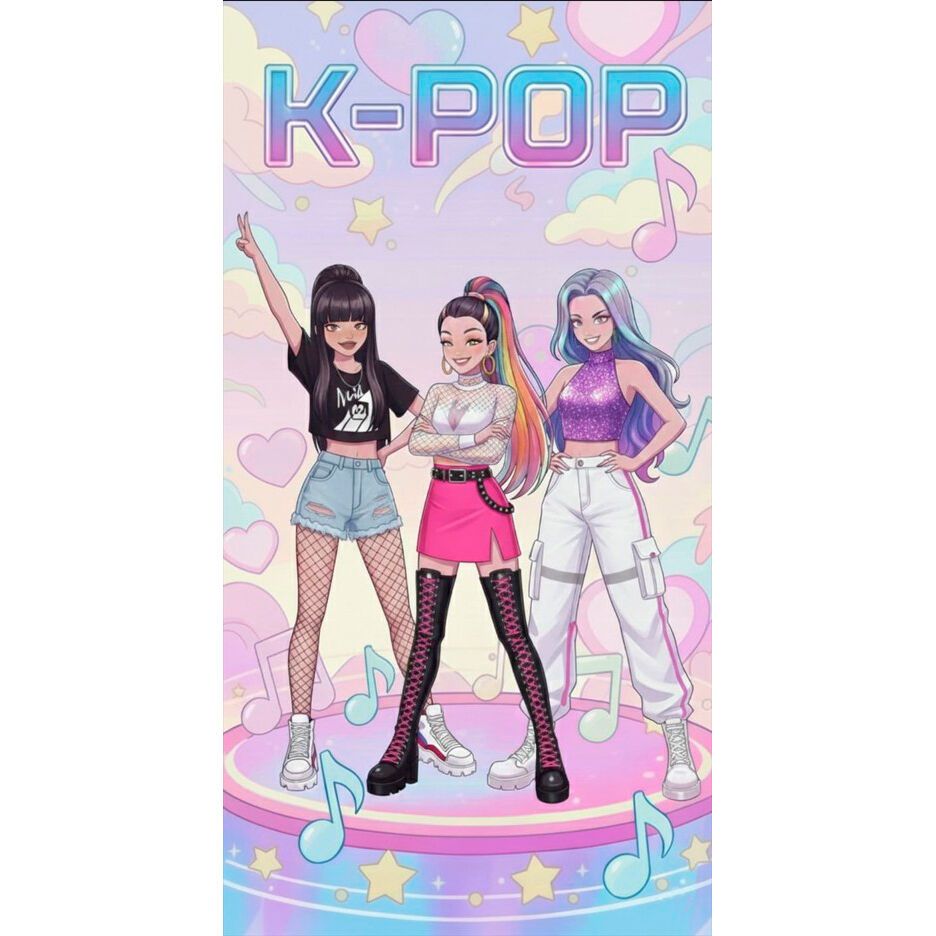 K-POP microfibre beach towel  (Release 05/2026)