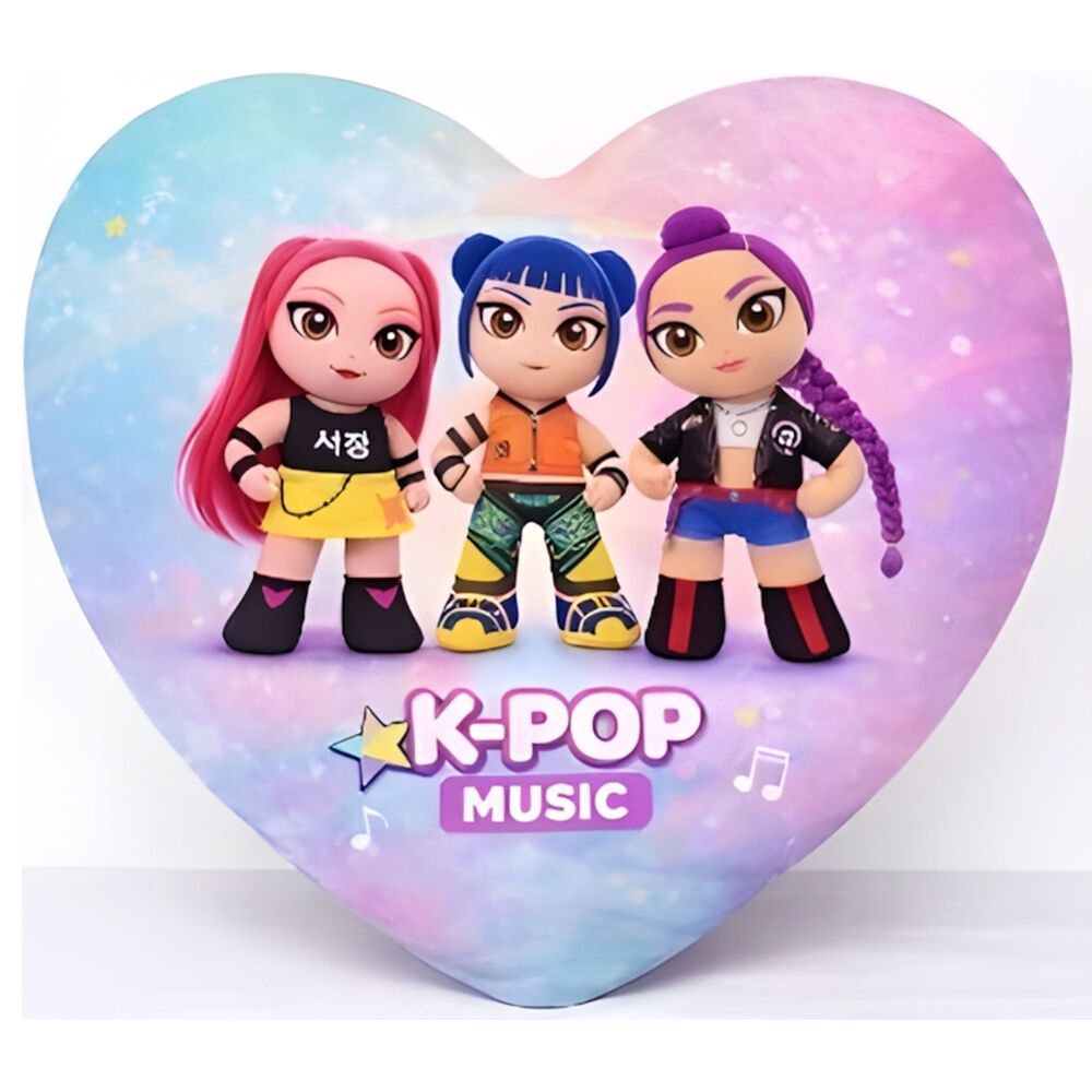K-POP   Demon Hunters cushion heart 40cm
