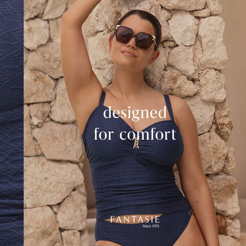 Fantasie -  Azores Midnight Tankini Top – Beugel Tankini – Luxe Structuur &amp; Perfecte Support