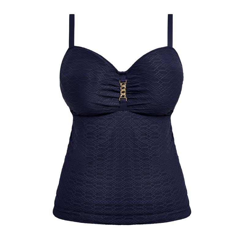 Fantasie -  Azores Midnight Tankini Top – Beugel Tankini – Luxe Structuur &amp; Perfecte Support