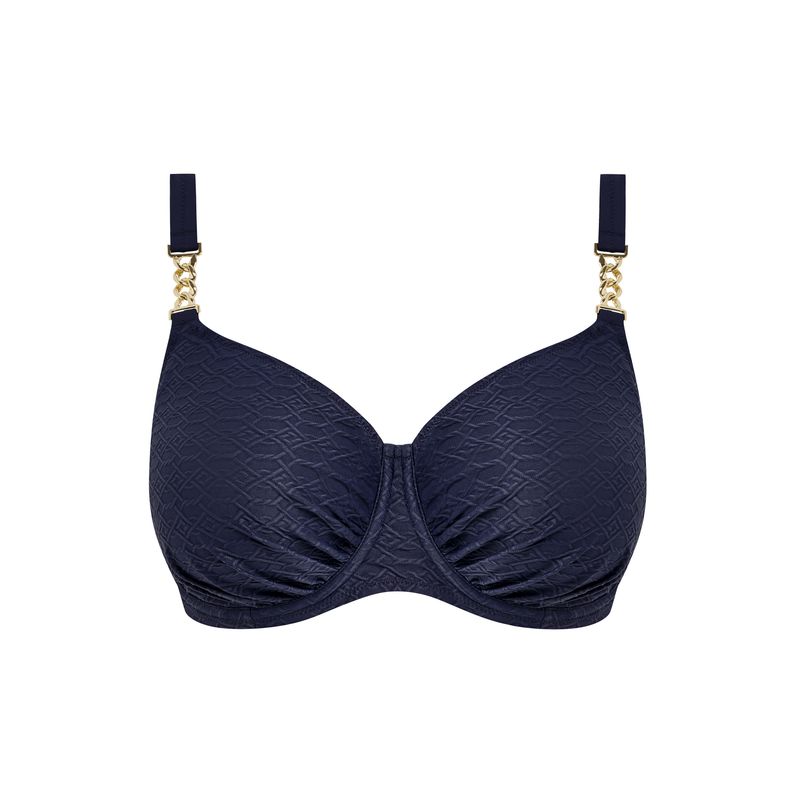 Fantasie Azores Midnight Bikini Top – Full Cup Beugel Bikini – Luxe Structuur &amp; Perfecte Support - Blauw