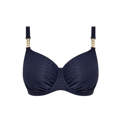 Fantasie Azores Midnight Bikini Top – Full Cup Beugel Bikini – Luxe Structuur &amp; Perfecte Support - Blauw