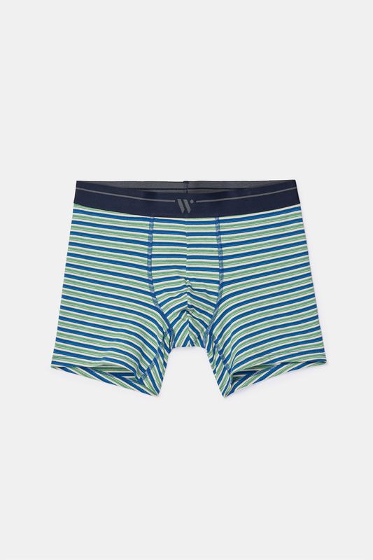 Woody - 2 pack Heren boxer - donkerblauw + streep