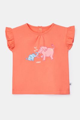 Woody - Baby pyjama meisjes - koraalrood