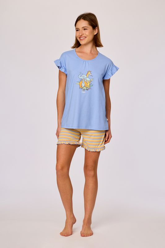 Woody - Meisjes/Dames Pyjama - Blauw