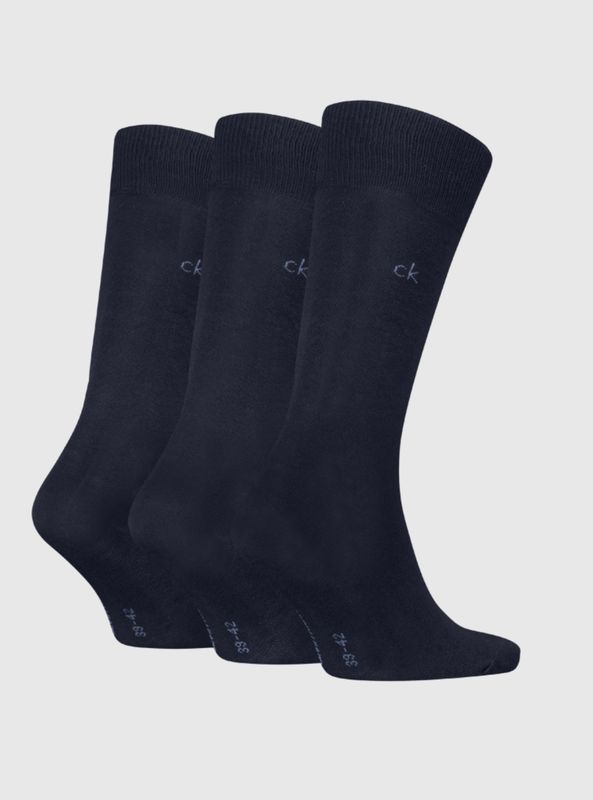 Calvin Klein - 3-Pack Klassieke Herenkousen -  Navy