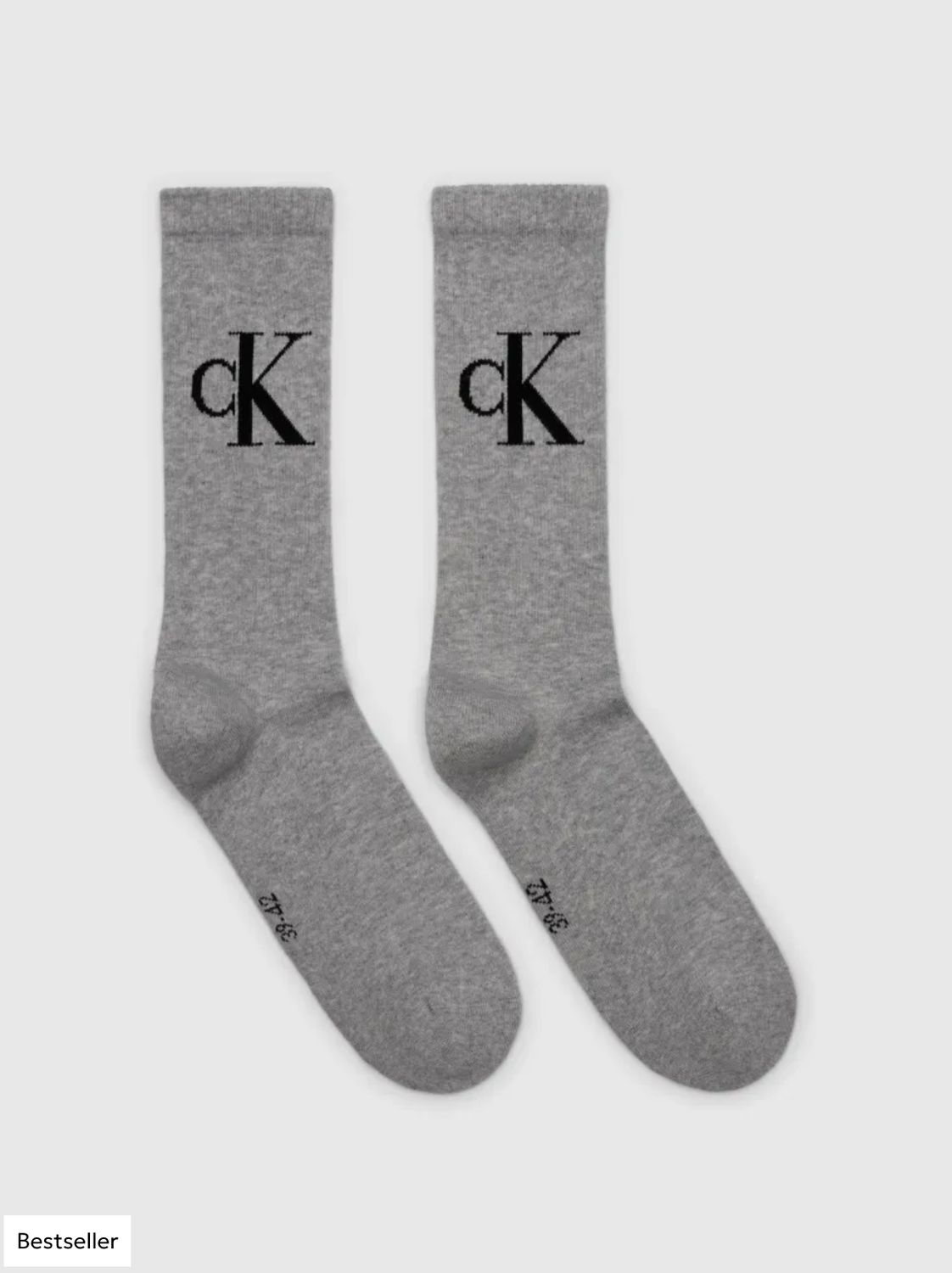 Calvin Klein - Duopack Herenkousen - Monogram - Grijs
