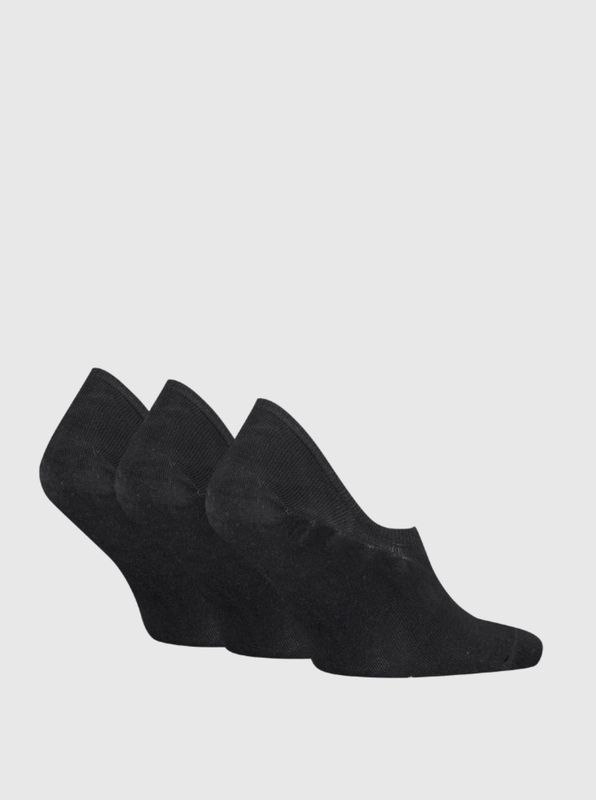 Calvin Klein - 3-Pack Footie High Cut - Zwart
