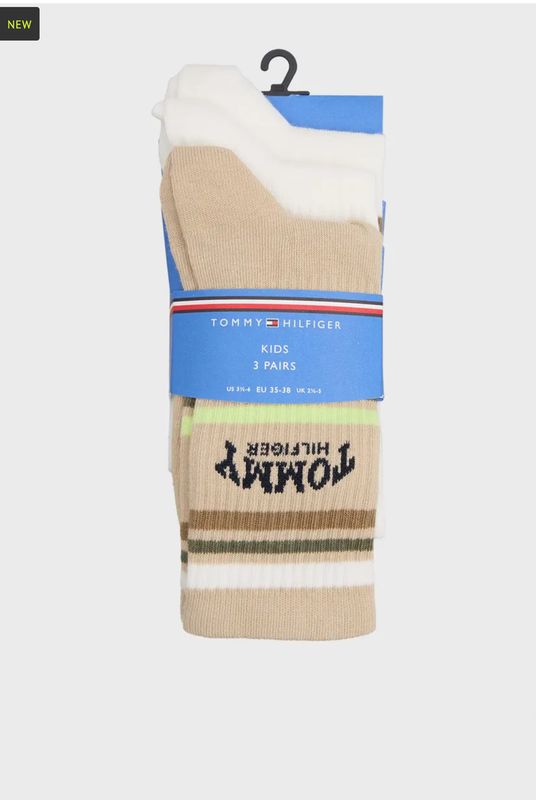 Tommy Hilfiger - 3 Paar Kids Sportkousen - Sand