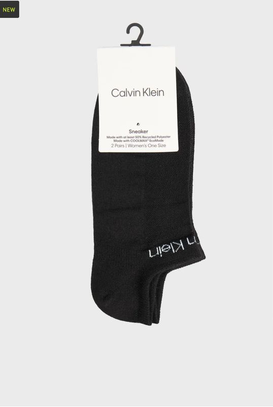Calvin Klein - 2 Paar Coolmax Sneakers - Zwart