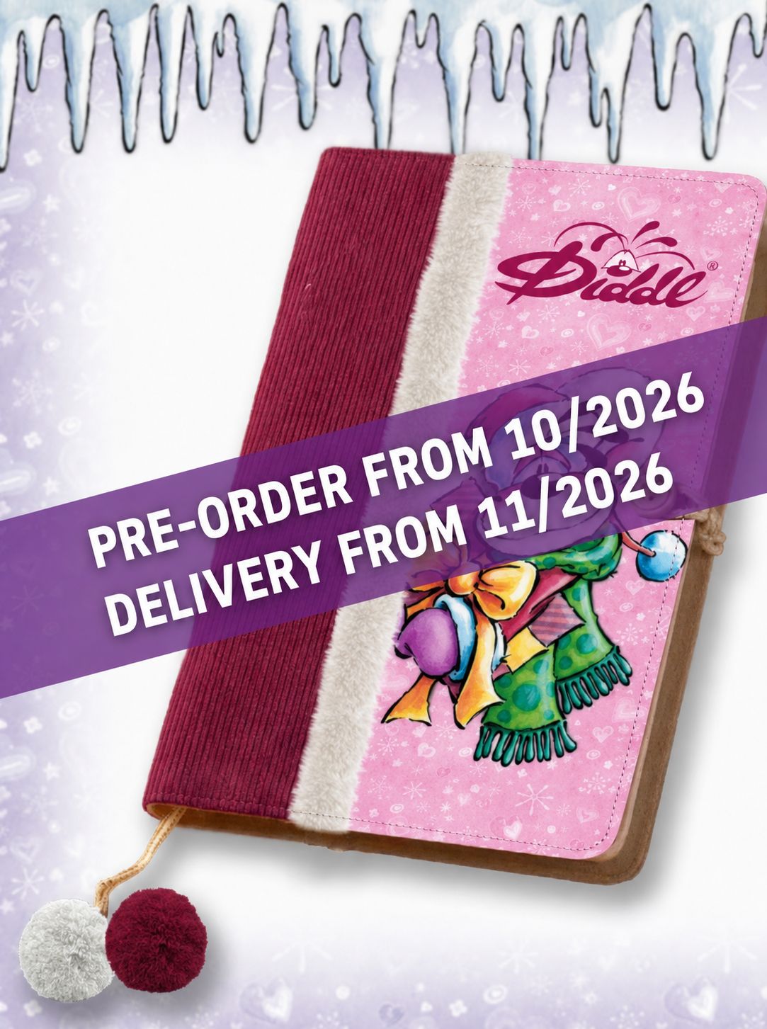 PRE-ORDER *** Diddl - Winter Edition 2026 - Notebook A5 (Release 30/10/2026)