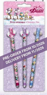 PRE-ORDER *** Diddl - Winter Edition 2026 - Set of 3 Erasable Pens (Release 30/10/2026)