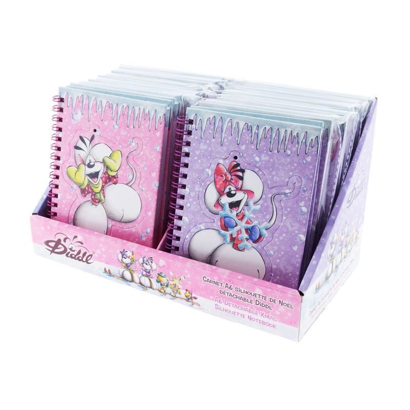 PRE-ORDER *** Diddl - Winter Edition 2026 - A6 Notebook with Removable Figure that can be used as a Christmas Tree Ornament – 2 Designs - Expected shipping at the end of November 2026