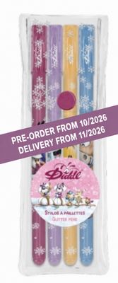 PRE-ORDER *** Diddl - Winter Edition 2026 - Set of 4 Glitter Pens (Release 30/10/2026)