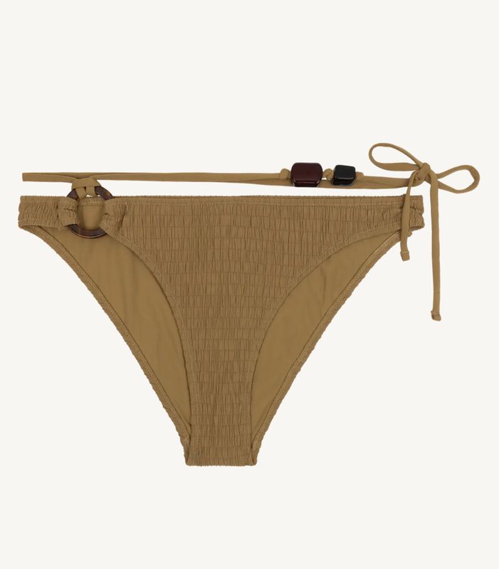 Love Stories Coral Bikini Broekje Bronze – Luxe Mid-Waist Bikini Slip met Verfijnde Details