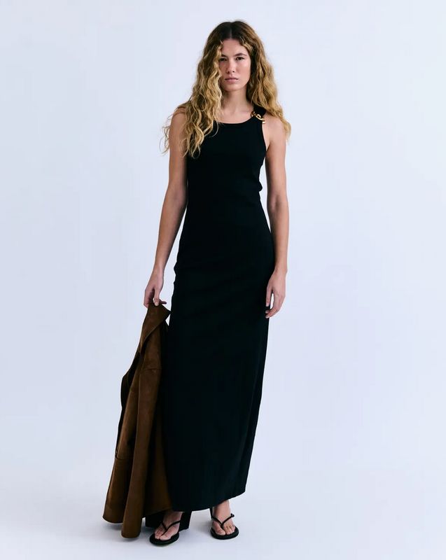 Love Stories - Lange Jurk "Bodie" - Zwart