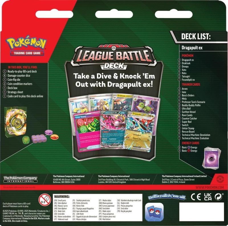 Pokemon TCG: Miraidon ex League Battle Deck