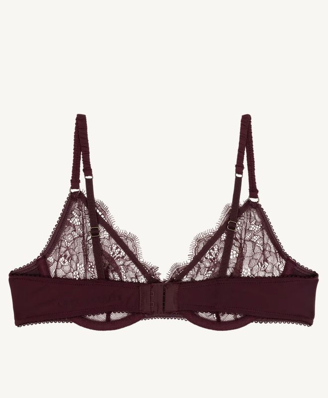 Love Stories - Romeo Beugelbeha Bordeaux – Luxe Ongevoerde Kant BH met Optimale Ondersteuning