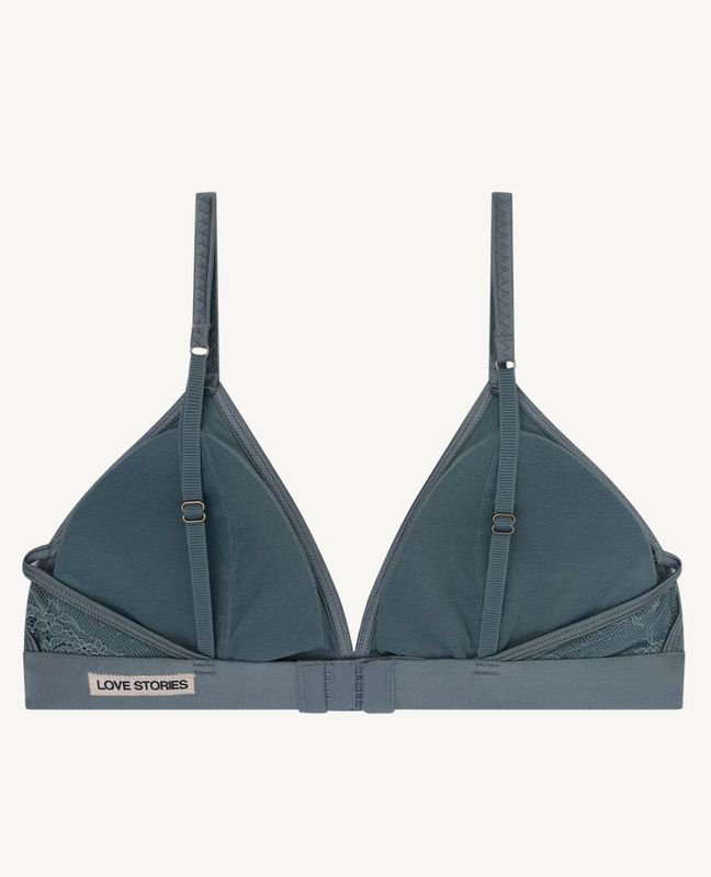 Love Stories - Darling Bralette Lichtblauw – Luxe  Kanten Triangel BH