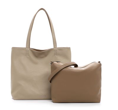 Emily &amp; Noah - Shopper "Eva" - Taupe - * REVERSIBLE *