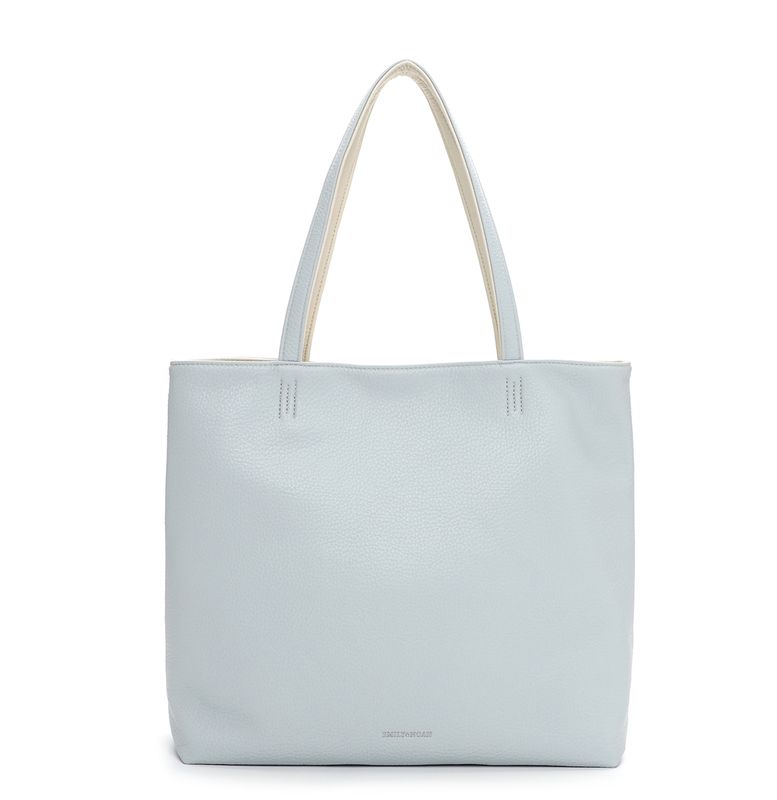 Emily &amp; Noah - Shopper "Eva" - Lichtblauw - * REVERSIBLE *