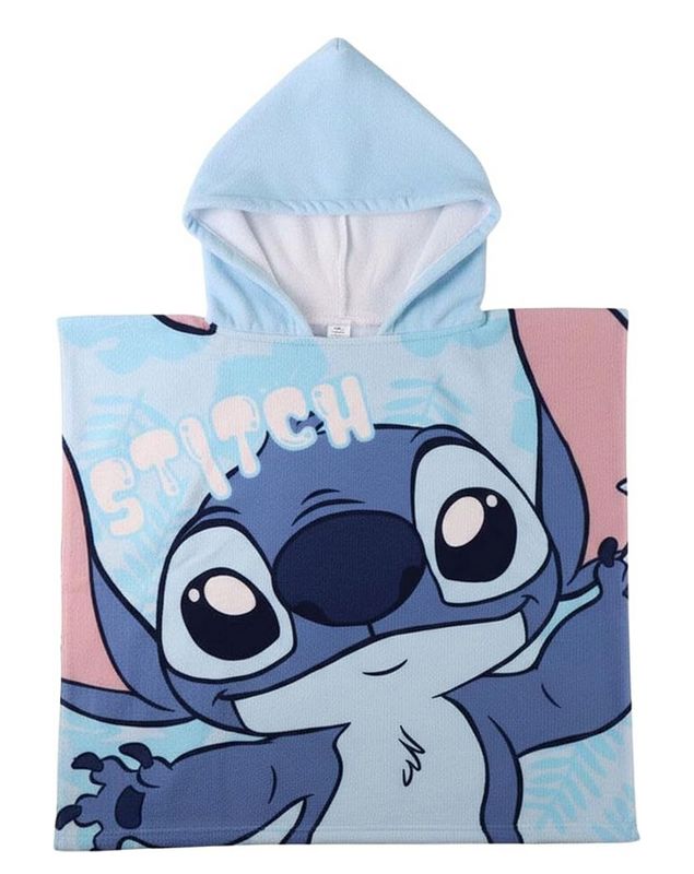 Stitch - Poncho Microfiber - Voorzijde Stitch - Acherzijde Angel