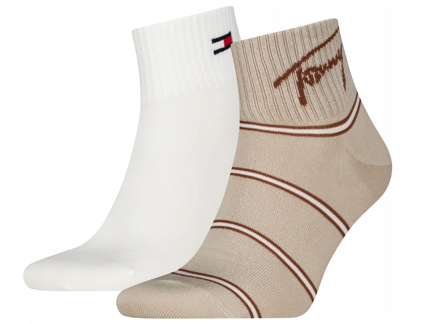 Tommy Jeans - Duopack Unisex Sokken - Sand
