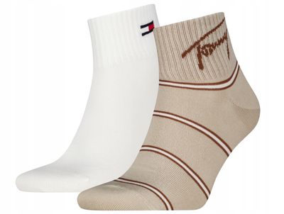 Tommy Jeans - Duopack Unisex Sokken - Sand