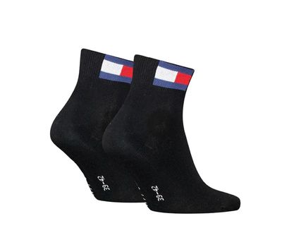 Tommy Jeans - Duopack Unisex Sokken - Zwart - Logo